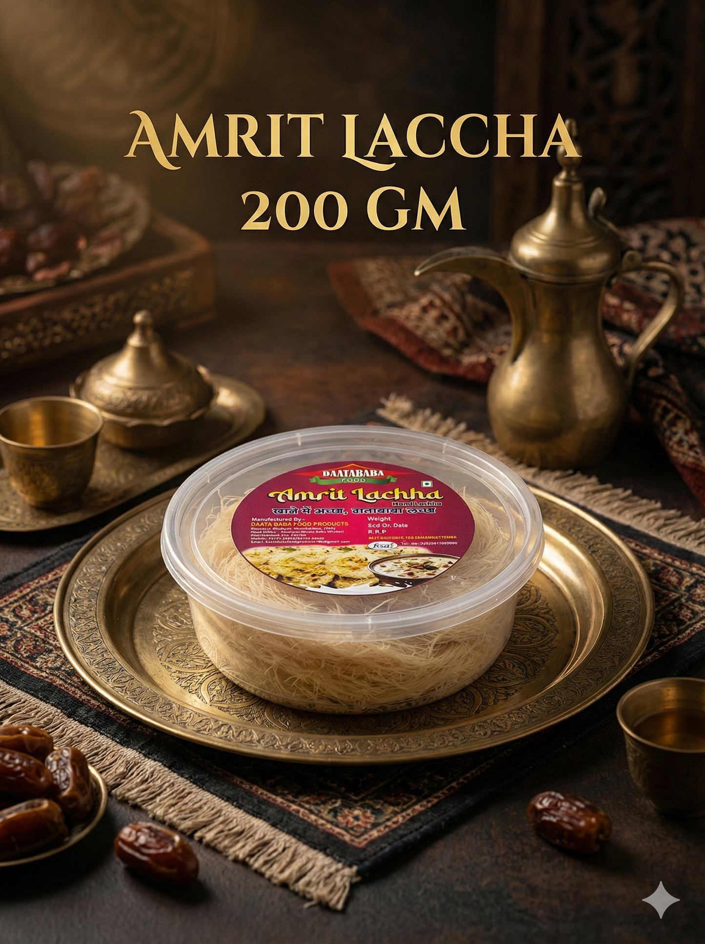 AMRIT HAND LACCHA 200GM